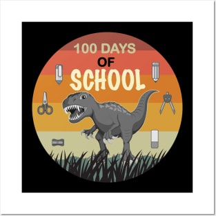 funny 100 days of school teachers design Posters and Art